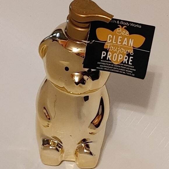 ADORABLE Bath and Body Works Bee CLEAN Soap Dispenser Bottle NWT Honey B… - Picture 1 of 7